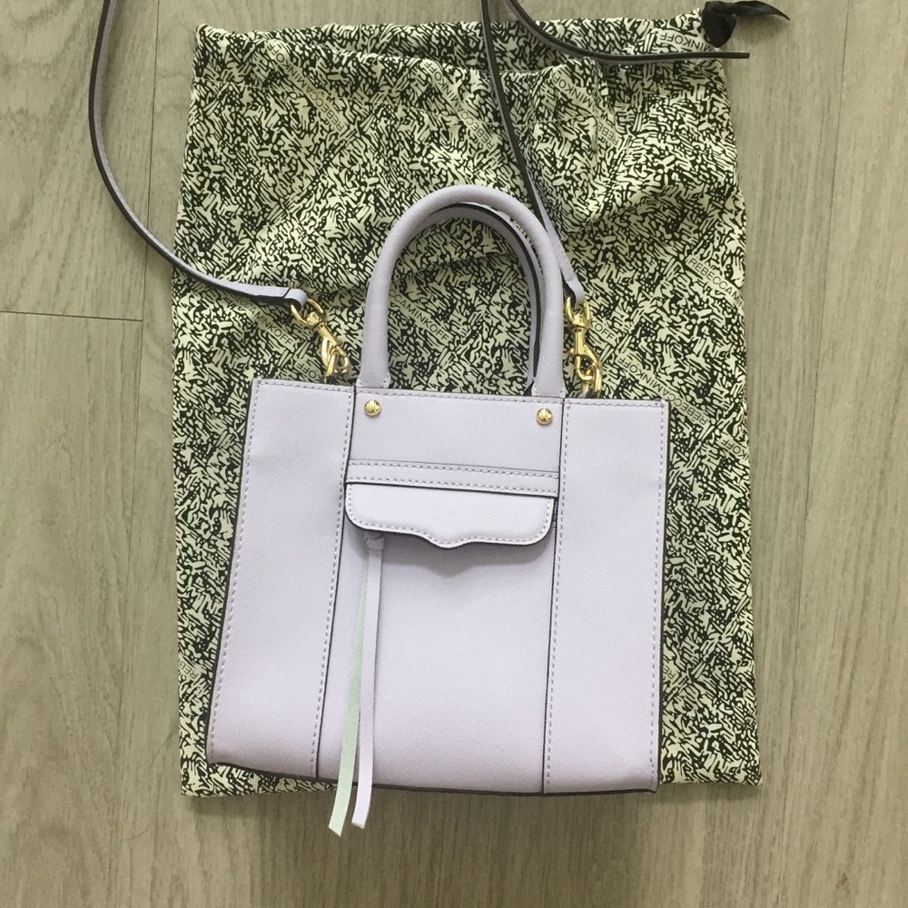 Rebecca Minkoff Lilac Leather Mini Tote